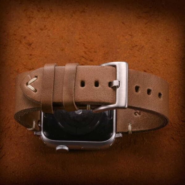 Natural | Thin Horween Leather Watch Strap | Hemsut