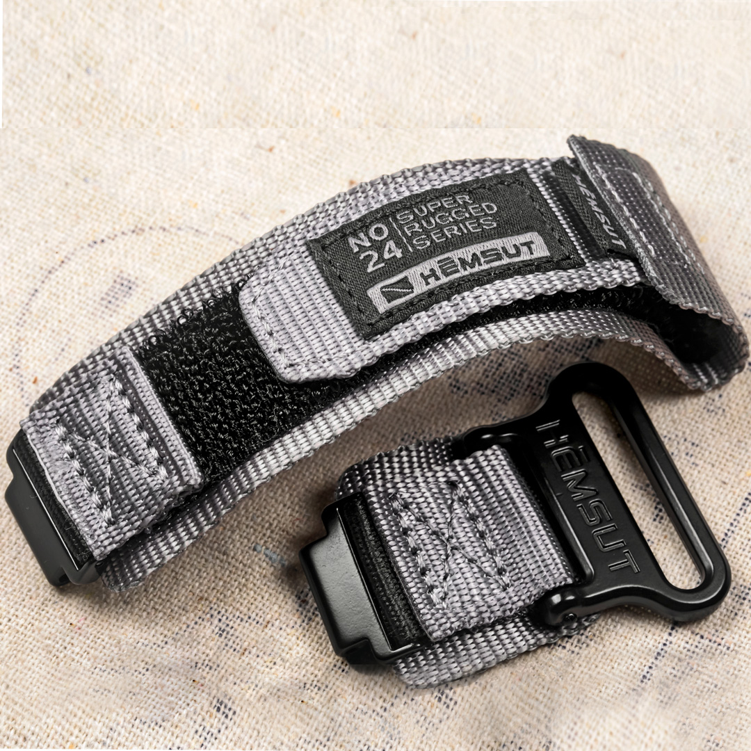 Premium Photo | Neylon strap for smart watch with velcro black color