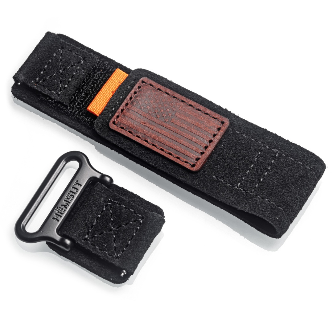 Quick Release Velcro Suede Leather Watch Bands | Hemsut